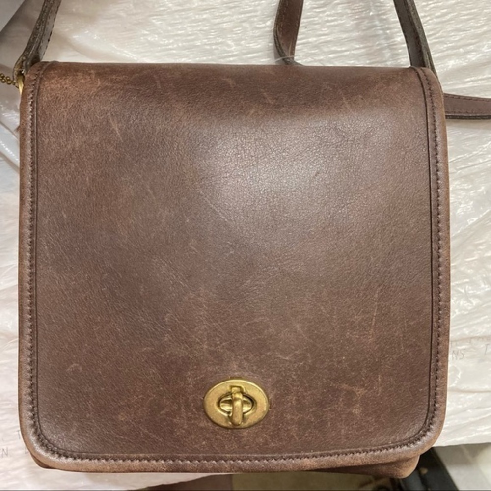 Coach vintage brown leather companion legacy messenger crossbody bag 9076 - Picture 15 of 16